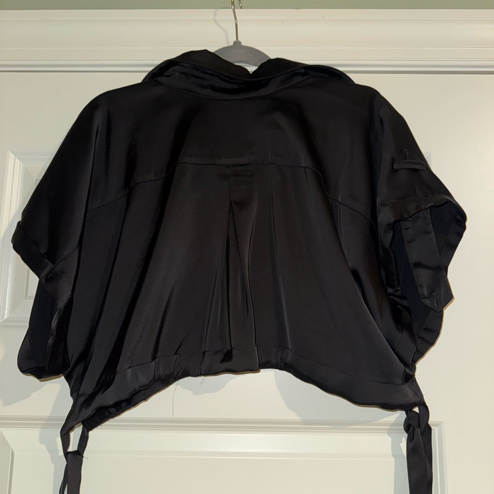 NONchalant Black Short Sleeve Button Down Shirt Relaxed Fit S - Picture 4 of 6